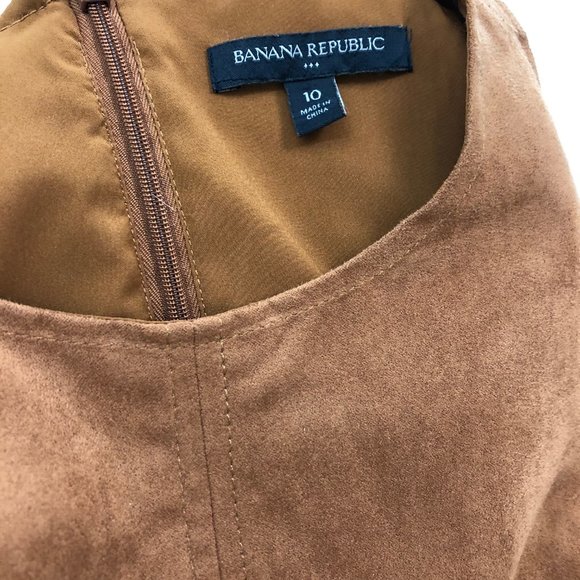 Banana Republic - Brown Faux Suede Sheath Dress - Picture 5 of 5